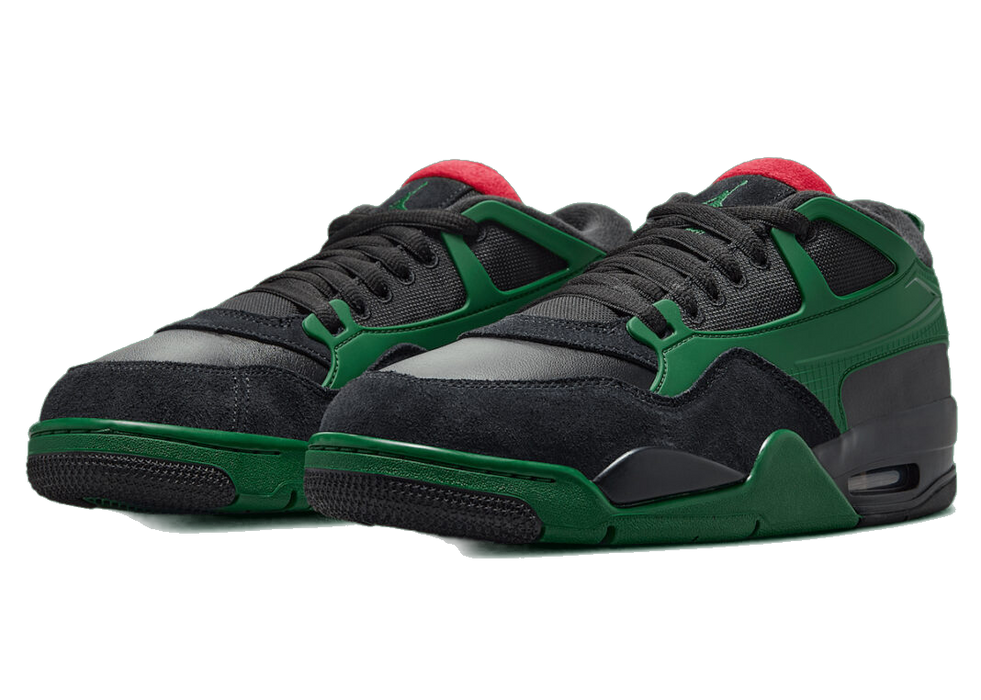 Nike Men's Air Jordan 4 Rm Shoes - Black / Gorge Green / University Red - Just For Sports