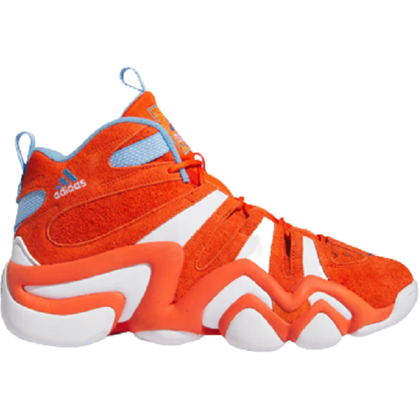 [IE7224] Adidas Men's Crazy 8 Orange White Team Light Blue Sneakers *NEW*