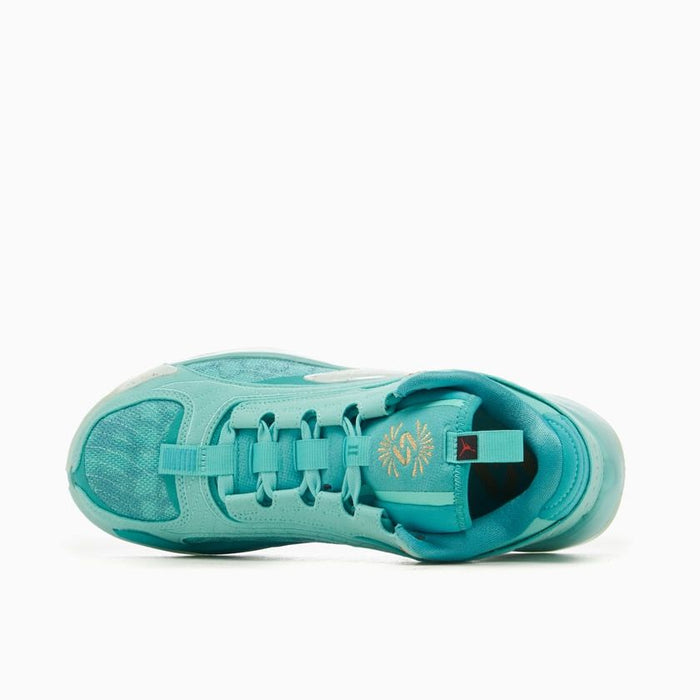 Nike Kid's Jordan Luka 2 Shoes - Tropical Twist / Metallic Gold / Washed Teal / Barely Green