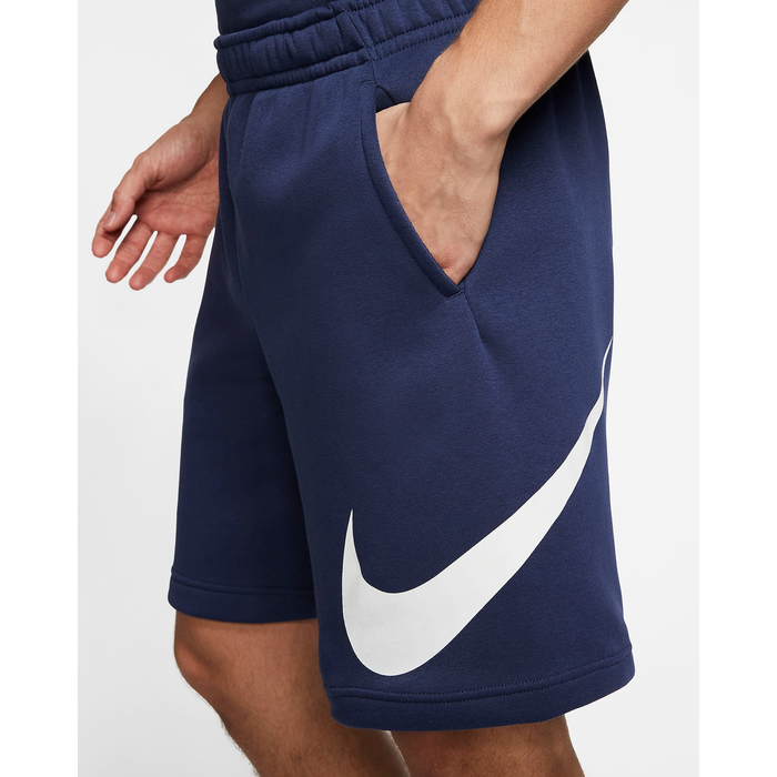 Nike Men s Sportswear Club Graphic Shorts Midnight Navy White Just For Sports