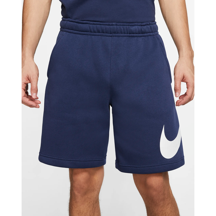 Nike Men's Sportswear Club Graphic Shorts - Midnight Navy / White