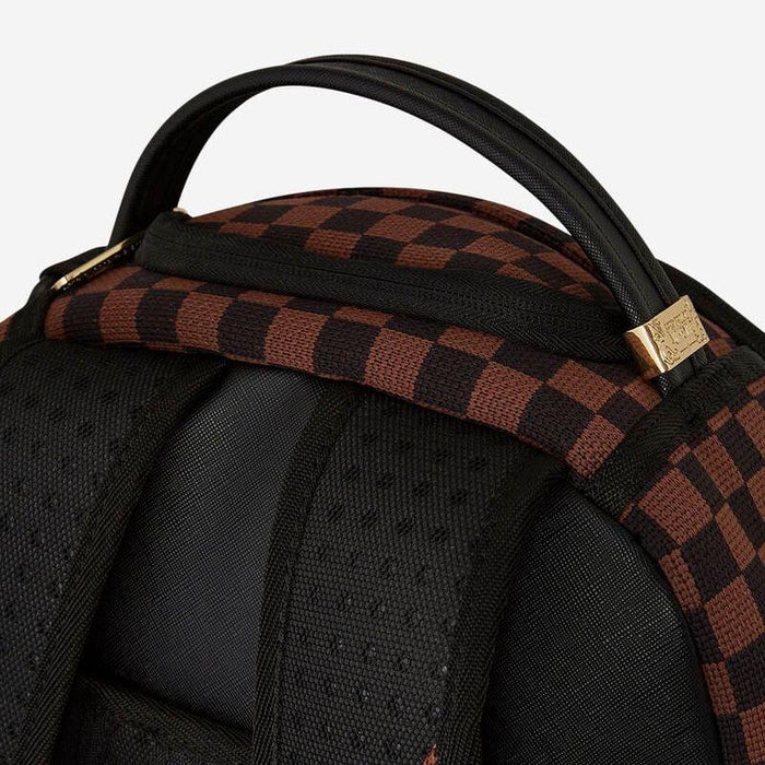 Sprayground Knit Sharks In Paris 2.0 Backpack - Brown / Black