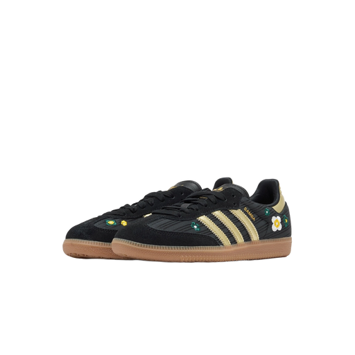Adidas Women's Samba Og Liberty London Shoes - Core Black / Gold Metallic / Gum - Just For Sports