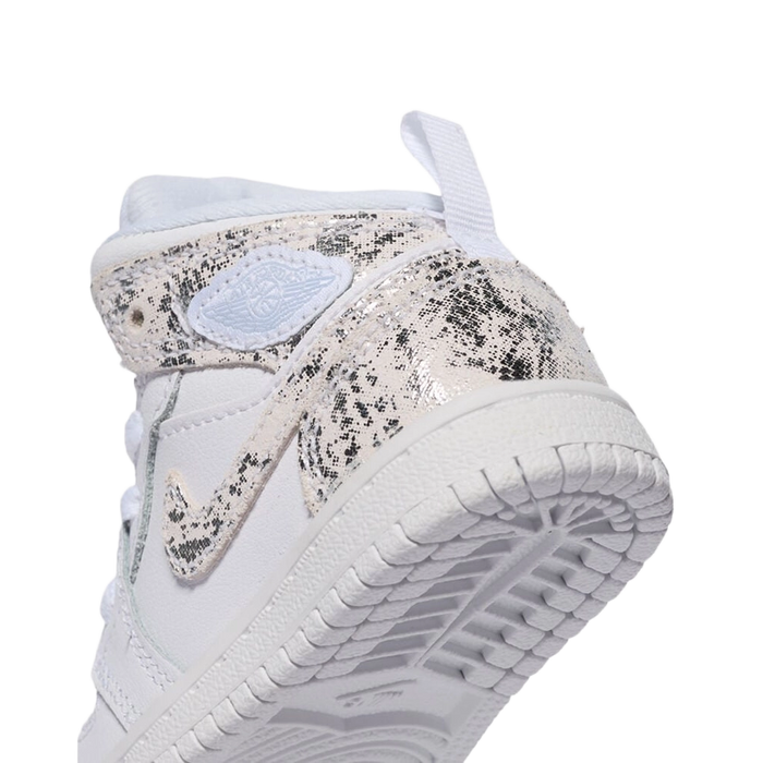 Nike Kids' Jordan 1 Mid Se Shoes - White / Field Silver - Just For Sports