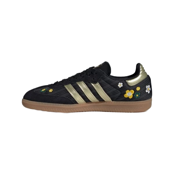 Adidas Women's Samba Og Liberty London Shoes - Core Black / Gold Metallic / Gum - Just For Sports