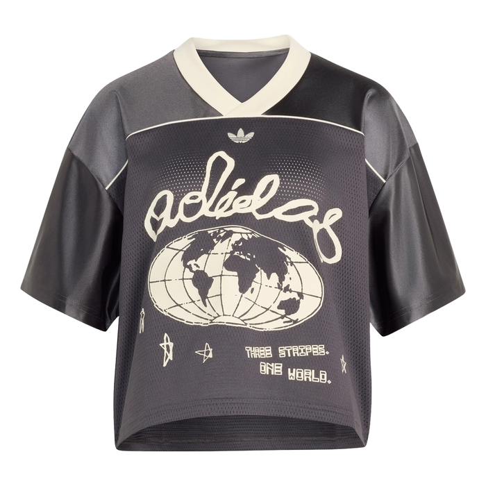 Adidas Women's Originals Cropped Soccer Jersey Apparel - Utility Black - Just For Sports