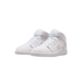 Nike Kids' Air Jordan 1 Mid Se Shoes - White / Field Silver - Just For Sports