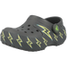 Crocs Kids' Classic Bolt Lights Clog Shoes - Carbon / Grey - Just For Sports