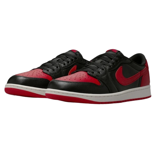 Nike Men's Jordan 1 Retro Low Og Banned Shoes - Black / Varsity Red / Summit White - Just For Sports