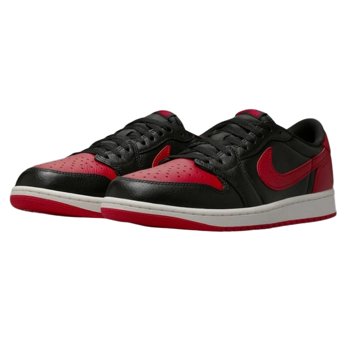 Nike Men's Jordan 1 Retro Low Og Banned Shoes - Black / Varsity Red / Summit White - Just For Sports