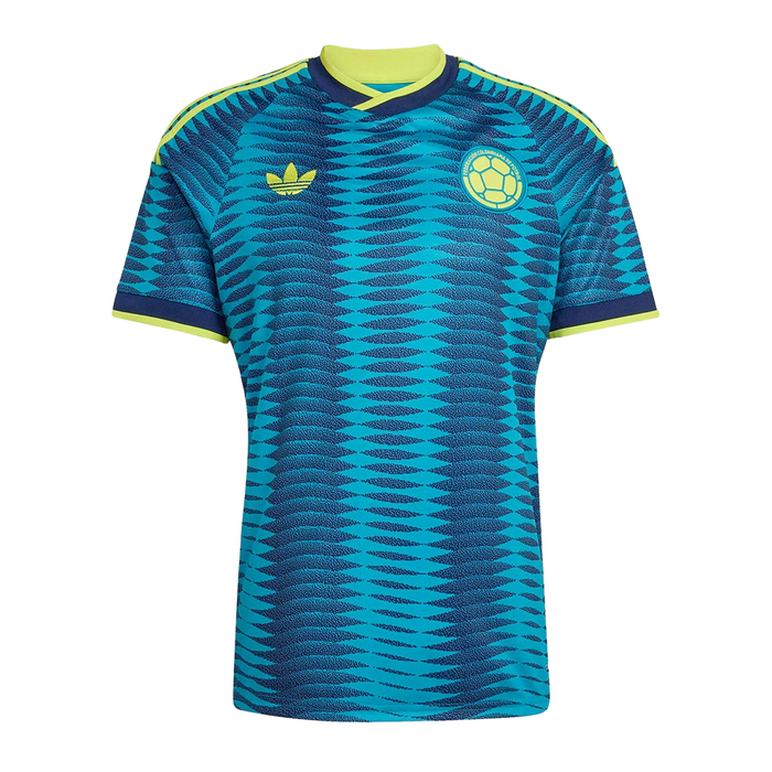 Adidas Men's Colombia 26 Away Jersey Apparel - Team Navy Blue 2 / Mystery Petrol - Just For Sports