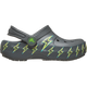 Crocs Kids' Classic Bolt Lights Clog Shoes - Carbon / Grey