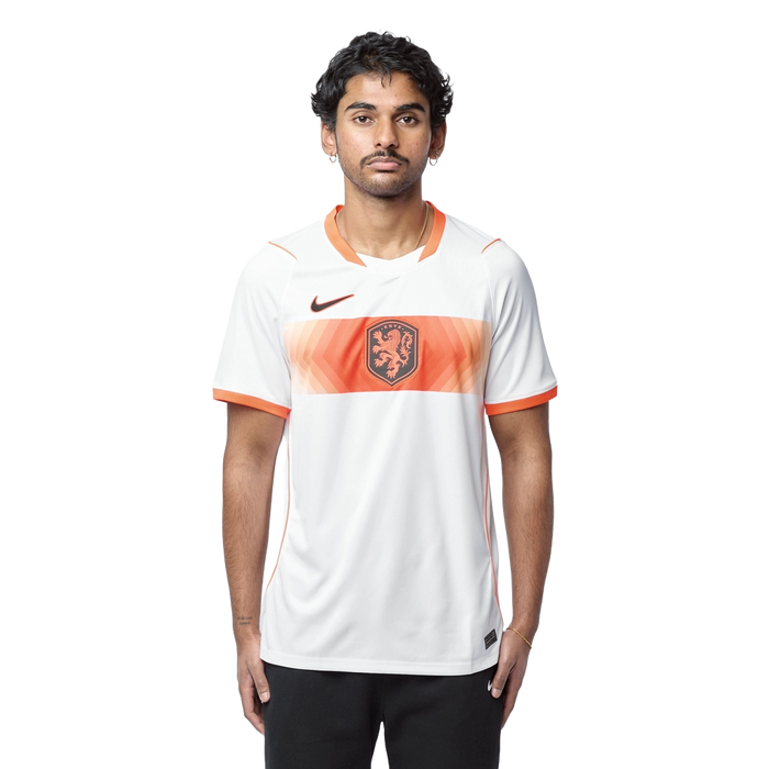 Nike Men's Netherlands 2026 Stadium Away Dri-Fit Replica Jersey Apparel - White / Hyper Crimson / Black - Just For Sports