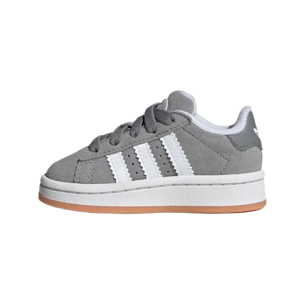Adidas Kids' Campus 00s Comfort Closure Elastic Lace Shoes Shoes - Grey Three / Cloud White / Cloud White - Just For Sports
