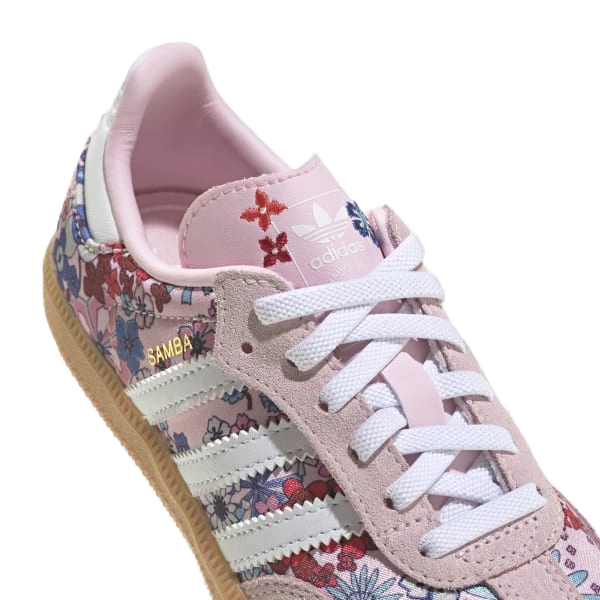Adidas Kids' Liberty London Samba Og Comfort Closure Shoes - Clear Pink / Cloud White / Gum - Just For Sports