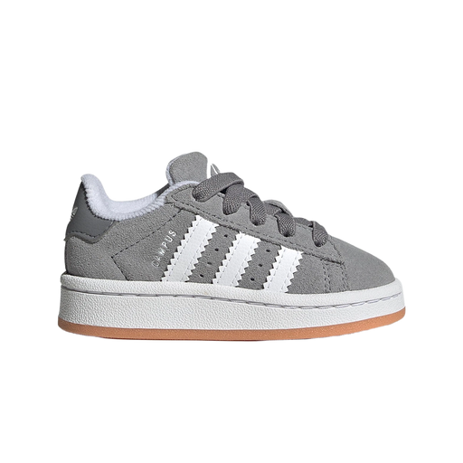 Adidas Kids' Campus 00s Comfort Closure Elastic Lace Shoes Shoes - Grey Three / Cloud White / Cloud White - Just For Sports