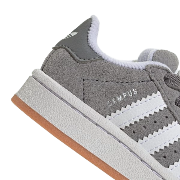 Adidas Kids' Campus 00s Comfort Closure Elastic Lace Shoes Shoes - Grey Three / Cloud White / Cloud White - Just For Sports