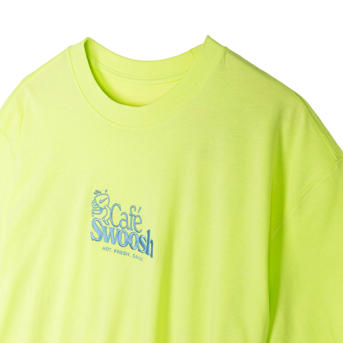 Nike Men's Cafe Swoosh Illustration T-Shirt Apparel - Light Lemon Twist - Just For Sports