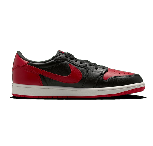 Nike Men's Jordan 1 Retro Low Og Banned Shoes - Black / Varsity Red / Summit White - Just For Sports