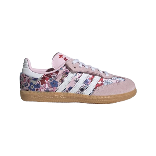 Adidas Kids' Liberty London Samba Og Comfort Closure Shoes - Clear Pink / Cloud White / Gum - Just For Sports