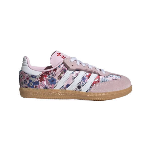 Adidas Kids' Liberty London Samba Og Comfort Closure Shoes - Clear Pink / Cloud White / Gum - Just For Sports