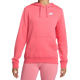 Nike Women's Sportswear Club Fleece Pullover Hoodie Apparel - Sea Coral / White