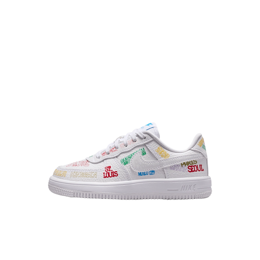 Nike Kids' Air Force 1 Low Lv8 3 Shoes - White / Multi - Just For Sports