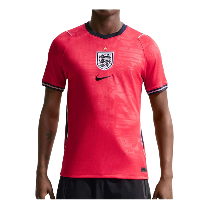 Nike Men's England 2026 Stadium Away Dri-Fit Football Replica Shirt Apparel - Speed Red / Obsidian / White - Just For Sports