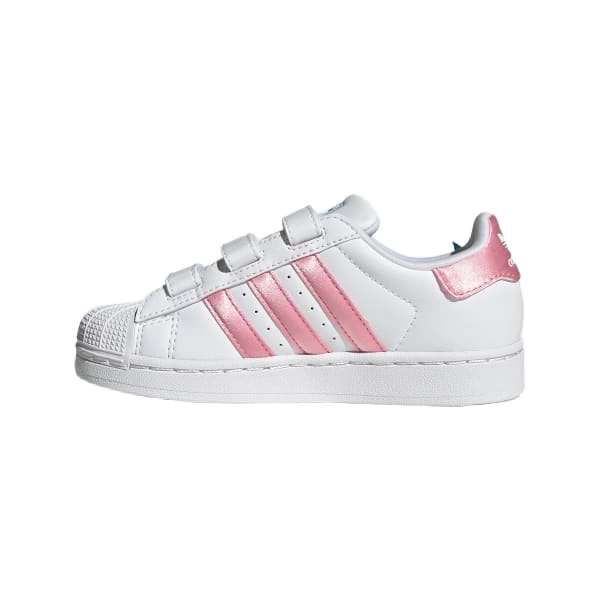 Adidas Kids' Disney Superstar Ii Comfort Closure Shoes Shoes - Cloud White / Light Pink / Lucid Aquamarine - Just For Sports