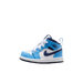 Nike Kids' Jordan 1 Mid Shoes - University Blue / White / Sail / Midnight Navy - Just For Sports