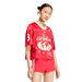 Adidas Women's Originals Cropped Soccer Jersey Apparel - Pure Ruby - Just For Sports