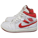 Nike Men's Air Jordan 1 Mid Se Shoes - White / Dune Red / Sail / Lobster - Just For Sports