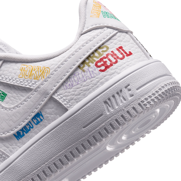 Nike Kids' Air Force 1 Low Lv8 3 Shoes - White / Multi - Just For Sports
