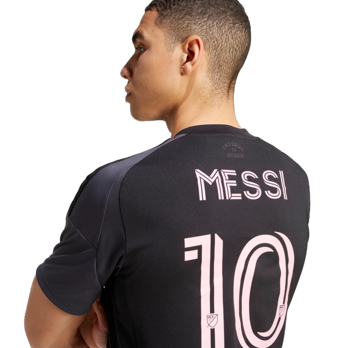 Adidas Men's Inter Miami Cf 25/26 Messi Away Jersey Apparel - Black - Just For Sports