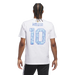 Adidas Men's M Messi N&N Away Graphic Tee Apparel - White - Just For Sports