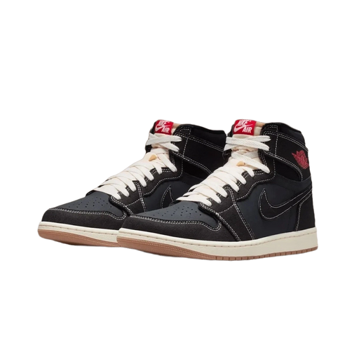 Nike Men's Air Jordan 1 Retro High Og Flight Club Shoes - Black / Sail / Gum Medium Brown / University Red - Just For Sports