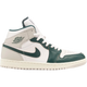 Nike Men's Air Jordan 1 Mid Se Shoes - White / Sail / Neutral Grey / Oxidized Green