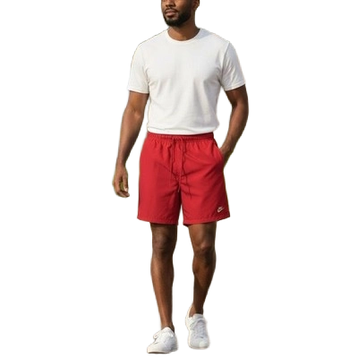 Nike Men's Club Flow Woven Shorts Apparel - University Red / White - Just For Sports