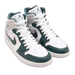 Nike Men's Air Jordan 1 Mid Se Shoes - White / Sail / Neutral Grey / Oxidized Green - Just For Sports