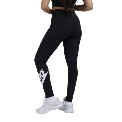 Nike Women's Sportswear Classics High-Waisted Graphic Leggings Apparel - Black / White - Just For Sports