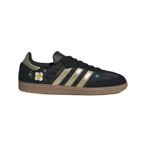 Adidas Women's Samba Og Liberty London Shoes - Core Black / Gold Metallic / Gum - Just For Sports