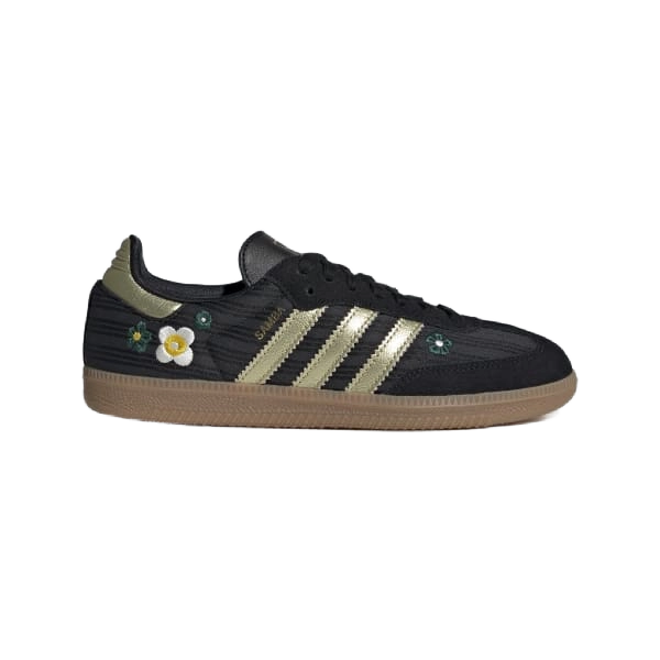 Adidas Women's Samba Og Liberty London Shoes - Core Black / Gold Metallic / Gum - Just For Sports