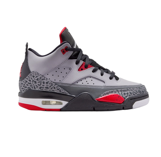 Nike Kids' Son Of Mars Low Shoes - Cement Grey / Black / Fire Red / White - Just For Sports
