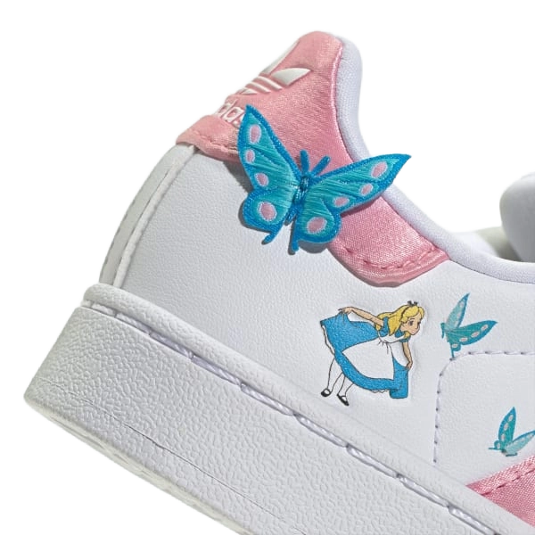 Adidas Kids' Disney Superstar Ii Comfort Closure Shoes Shoes - Cloud White / Light Pink / Lucid Aquamarine - Just For Sports