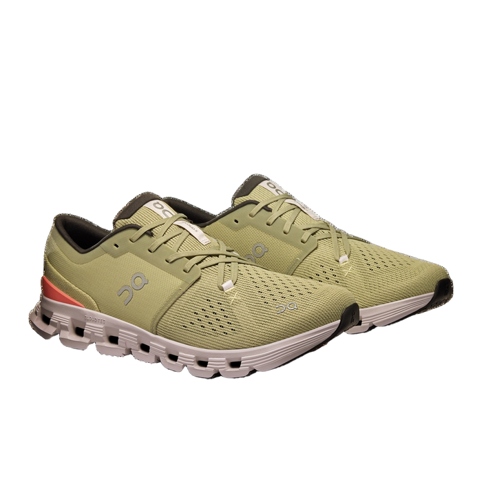 On Men's Cloud X 4 Shoes - Caper / Salmon - Just For Sports