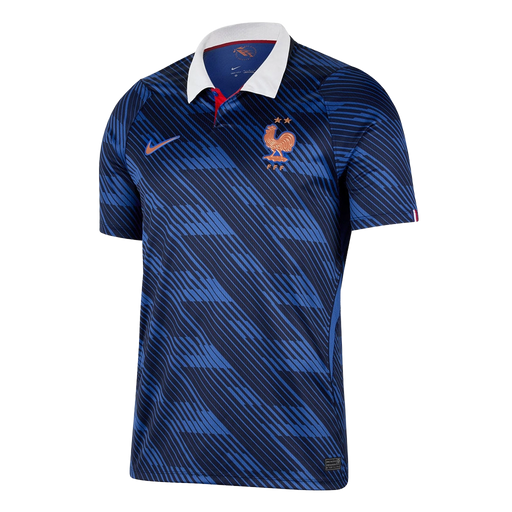 Nike Men's Fff 2026 Stadium Home Dri-Fit Soccer Replica Jersey Apparel - Game Royal / Blackened Blue / White / Metallic Copper - Just For Sports
