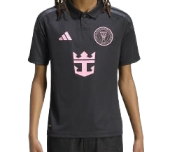 Adidas Kids' Inter Miami Cf 26/27 Away Jersey Messi Apparel - Black / Bliss Pink - Just For Sports