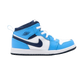 Nike Kids' Jordan 1 Mid Shoes - University Blue / White / Sail / Midnight Navy - Just For Sports