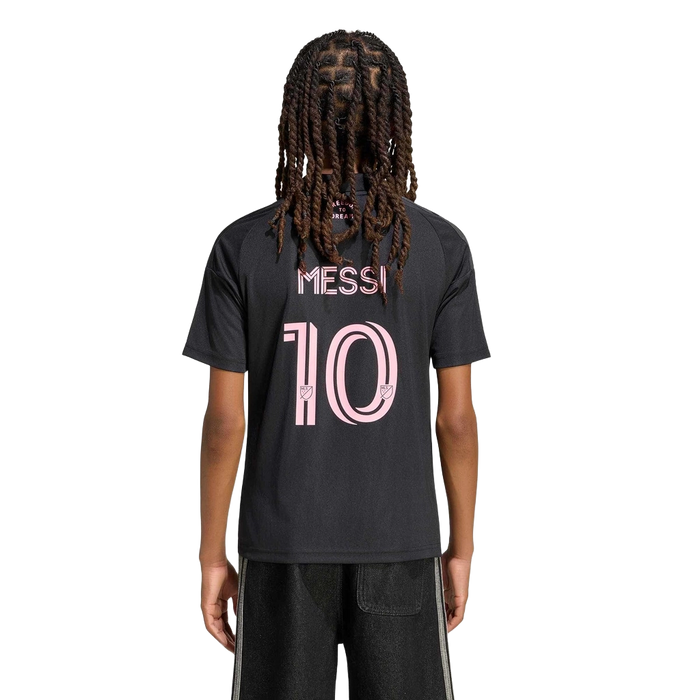 Adidas Kids' Inter Miami Cf 26/27 Away Jersey Messi Apparel - Black / Bliss Pink - Just For Sports