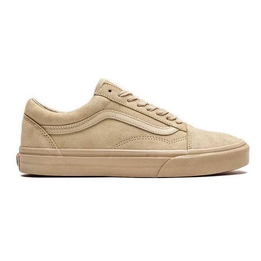 Vans Men s Old Skool Mono Suede Shoes Tan Beige